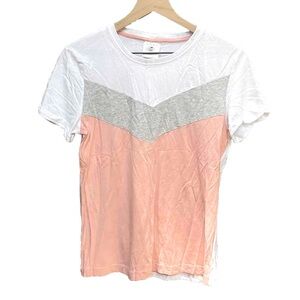 Serra Color Block Chevron Short Sleeve T-shirt, Size Medium